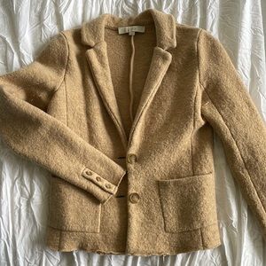Camel merino wool blazer